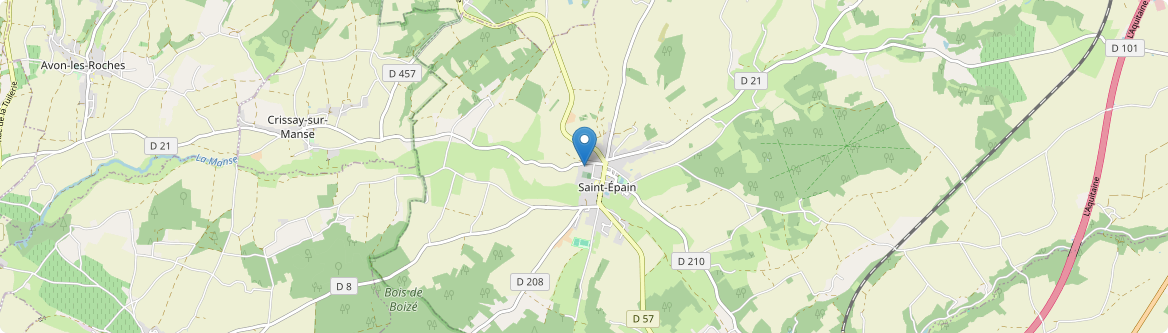 Saint-Épain - Carte
