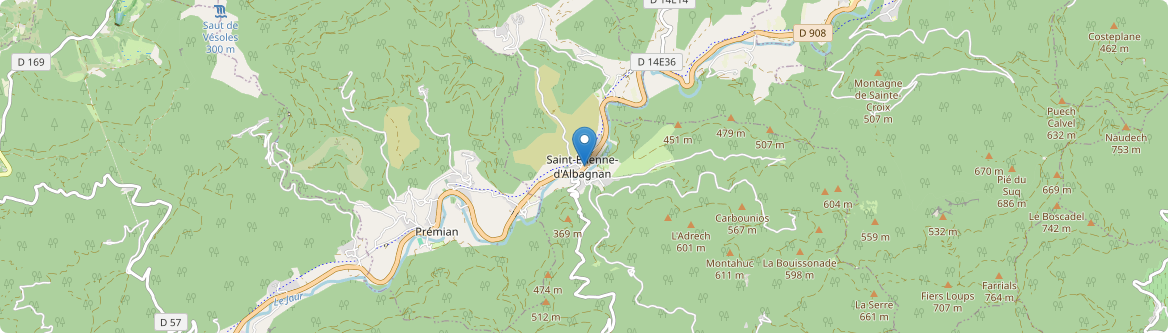 Saint-Étienne-d'Albagnan - Carte