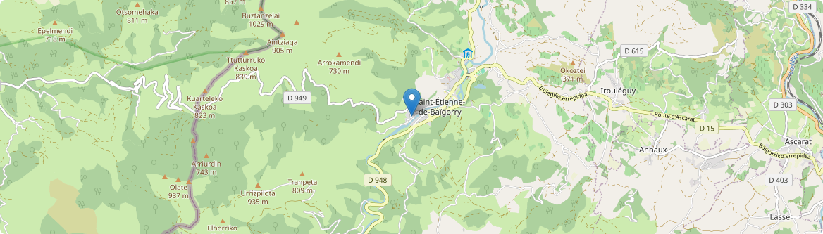 Saint-Étienne-de-Baïgorry - Carte