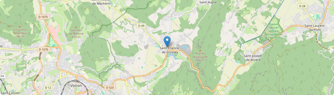Saint-Étienne-de-Crossey - Carte