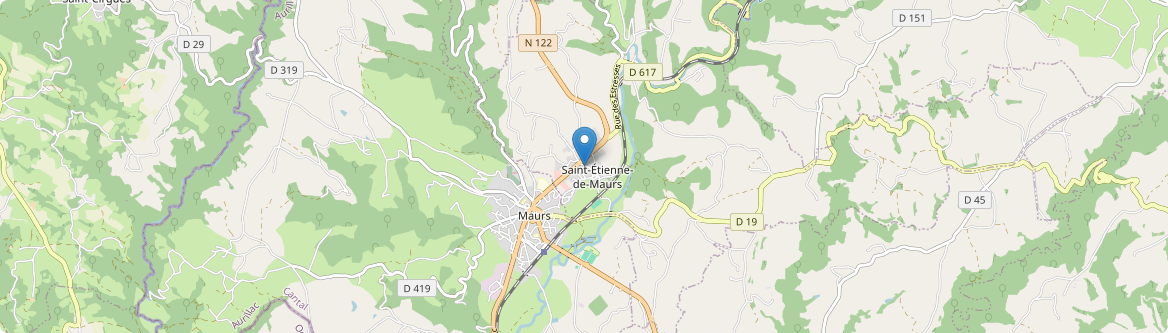 Saint-Étienne-de-Maurs - Carte