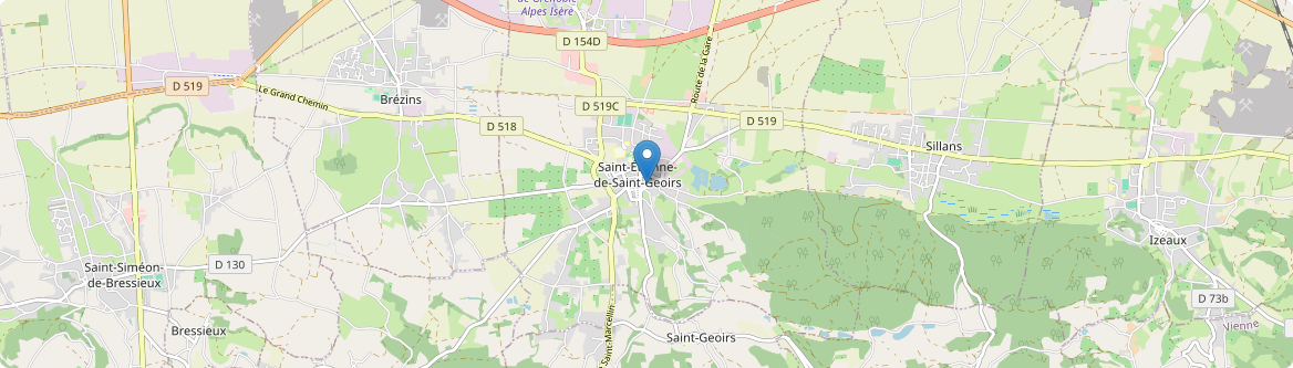 Saint-Étienne-de-Saint-Geoirs - Carte