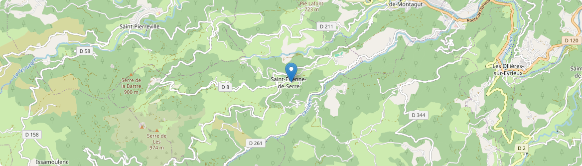 Saint-Étienne-de-Serre - Carte