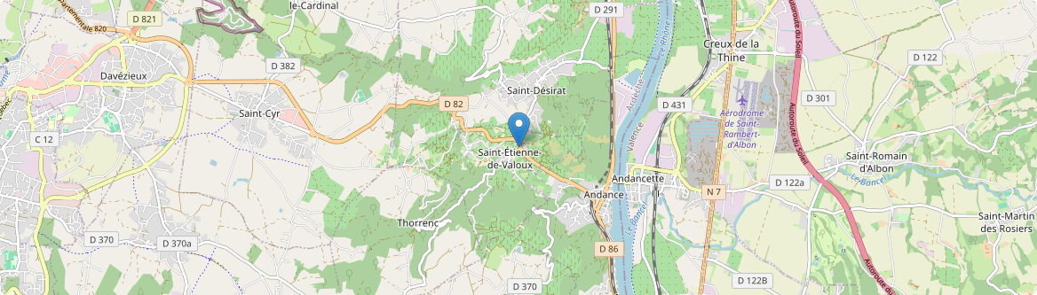 Saint-Étienne-de-Valoux - Carte