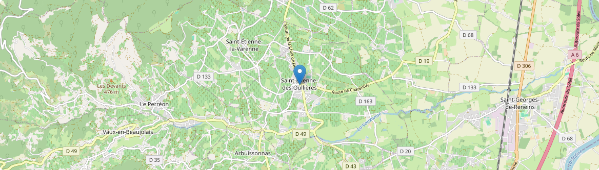 Saint-Étienne-des-Oullières - Carte