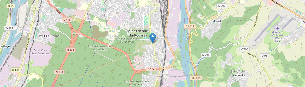Saint-Étienne-du-Rouvray - Carte