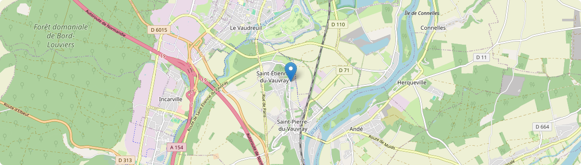 Saint-Étienne-du-Vauvray - Carte