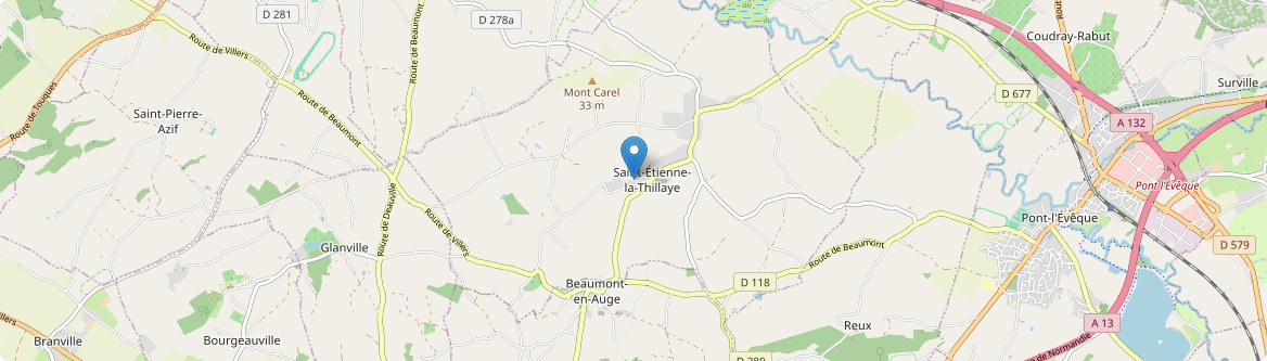 Saint-Étienne-la-Thillaye - Carte