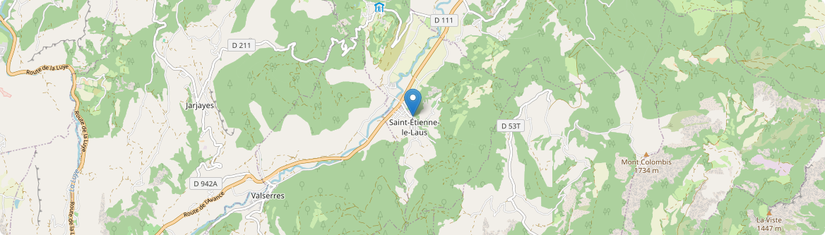 Saint-Étienne-le-Laus - Carte