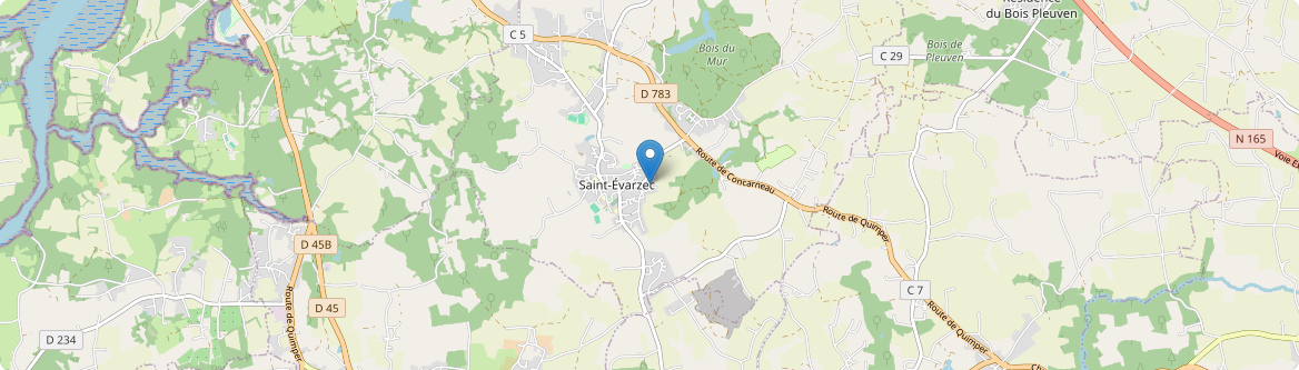 Saint-Évarzec - Carte