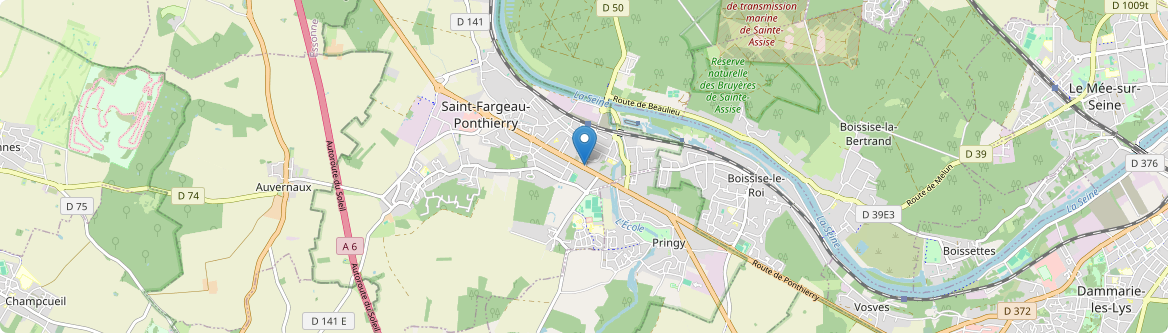 Saint-Fargeau-Ponthierry - Carte