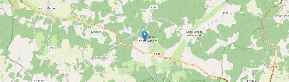 Saint-Félix-de-Bourdeilles - Carte