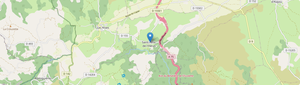 Saint-Félix-de-l'Héras - Carte