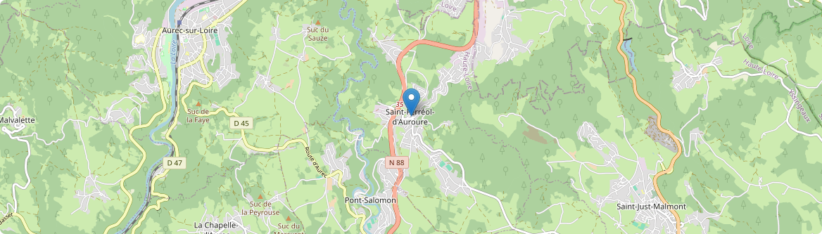 Saint-Ferréol-d'Auroure - Carte