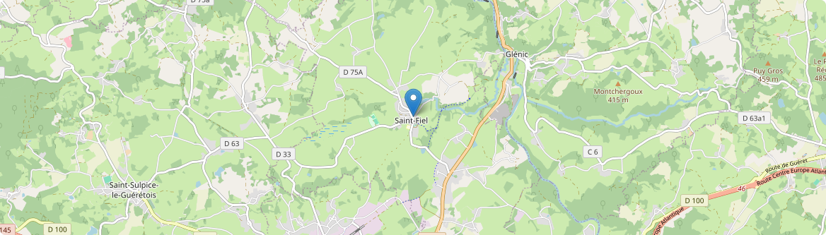 Saint-Fiel - Carte