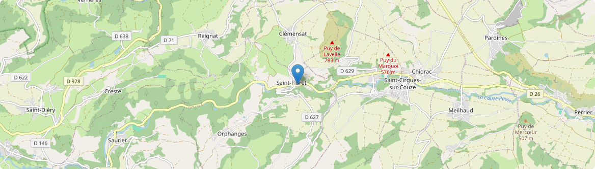 Saint-Floret - Carte