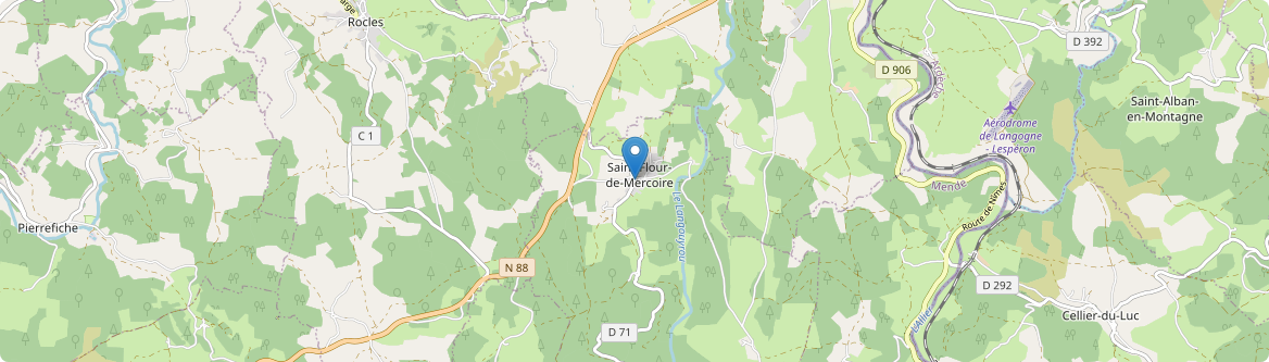 Saint-Flour-de-Mercoire - Carte