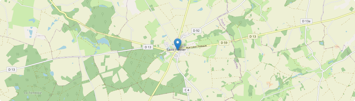 Saint-Flovier - Carte