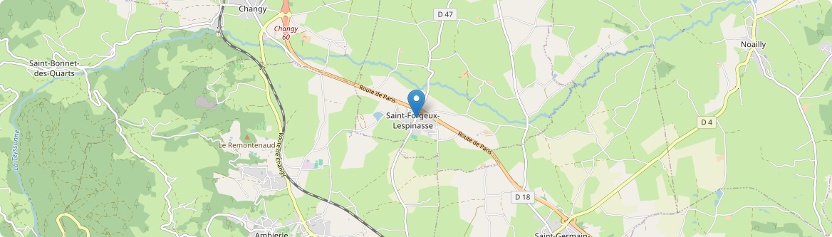 Saint-Forgeux-Lespinasse - Carte