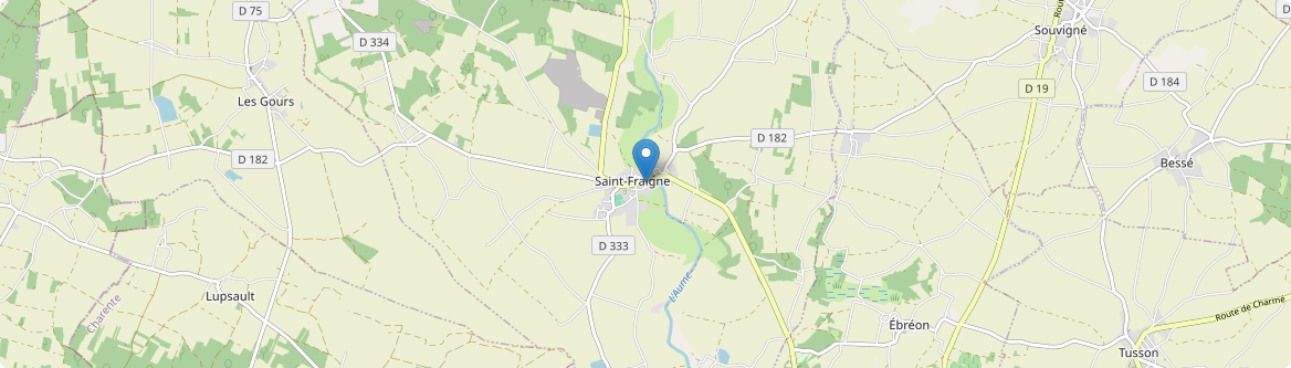Saint-Fraigne - Carte