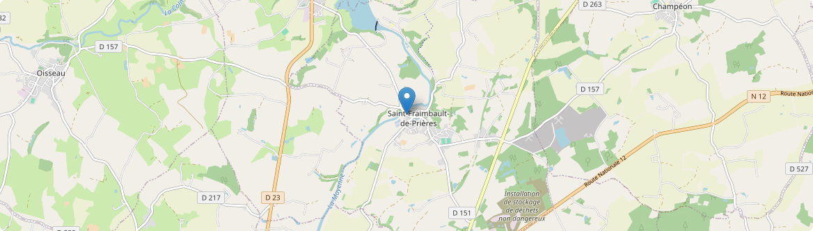 Saint-Fraimbault-de-Prières - Carte