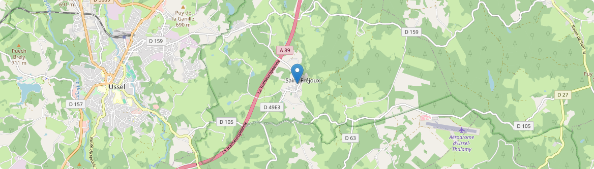 Saint-Fréjoux - Carte