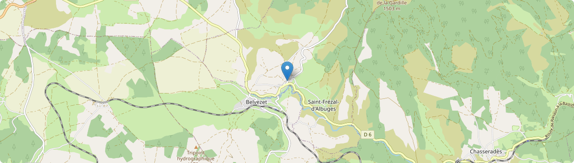 Saint-Frézal-d'Albuges - Carte