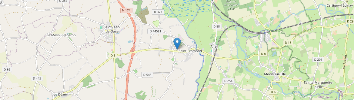 Saint-Fromond - Carte
