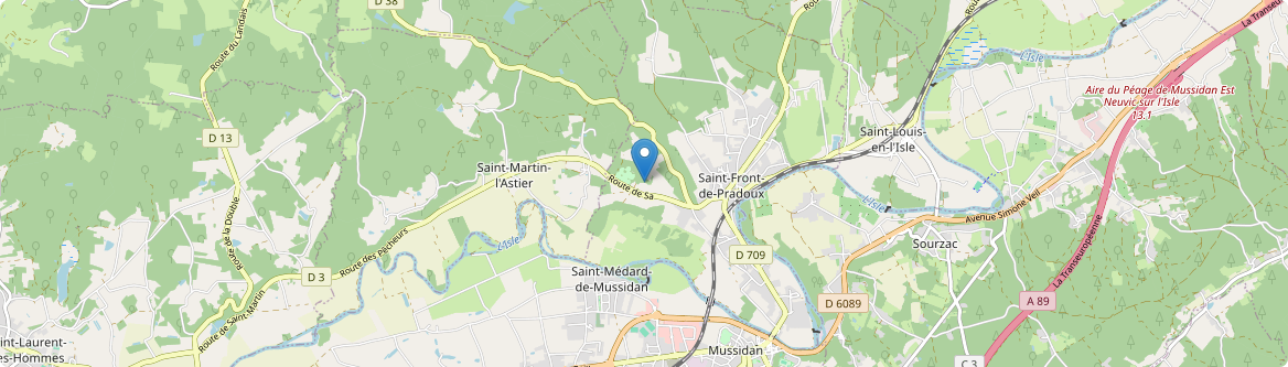 Saint-Front-de-Pradoux - Carte