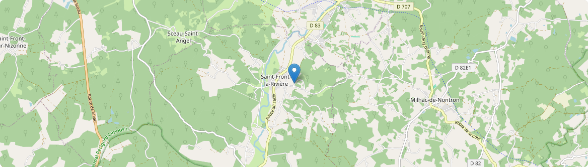 Saint-Front-la-Rivière - Carte