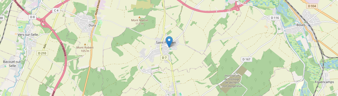 Saint-Fuscien - Carte