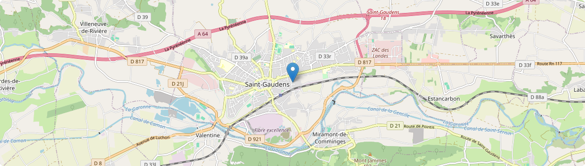Saint-Gaudens - Carte