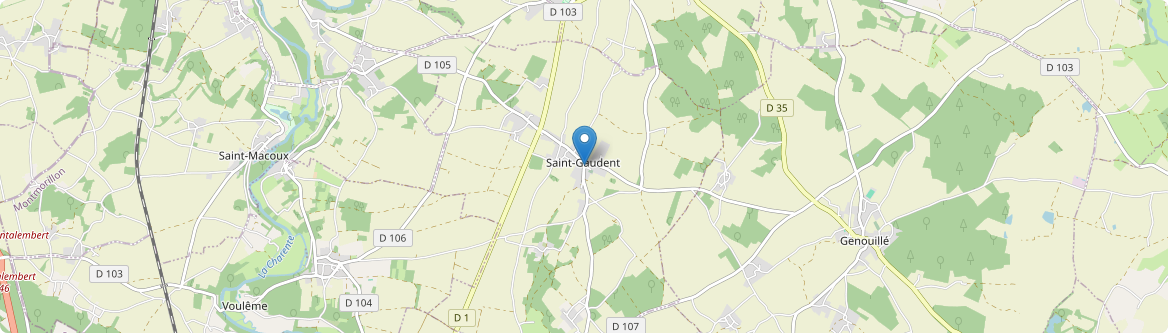 Saint-Gaudent - Carte