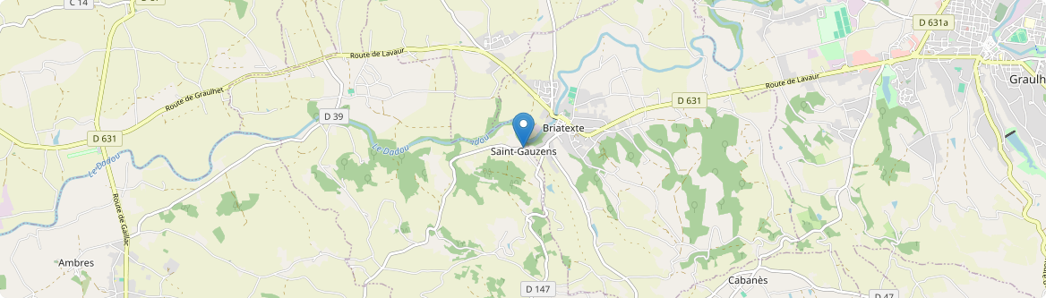 Saint-Gauzens - Carte