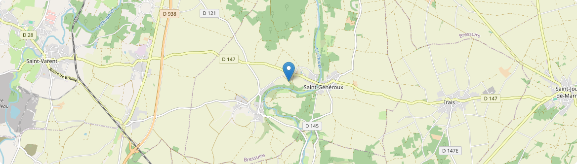 Saint-Généroux - Carte