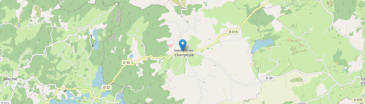 Saint-Genès-Champespe - Carte