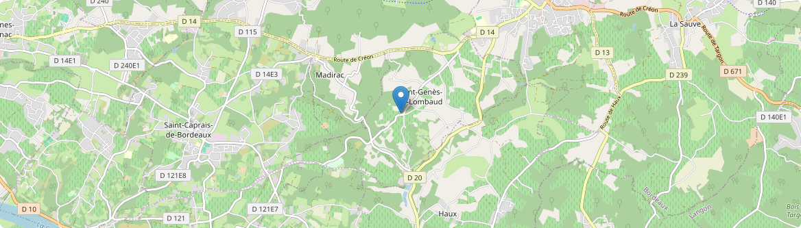 Saint-Genès-de-Lombaud - Carte