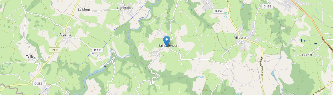 Saint-Genest - Carte