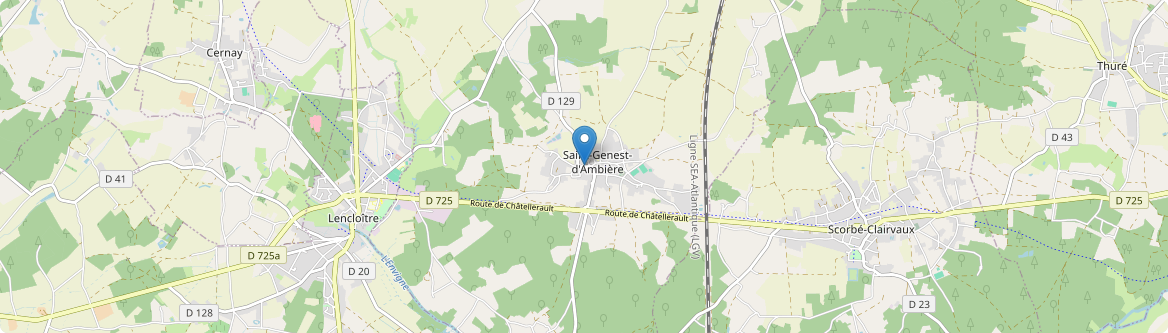 Saint-Genest-d'Ambière - Carte