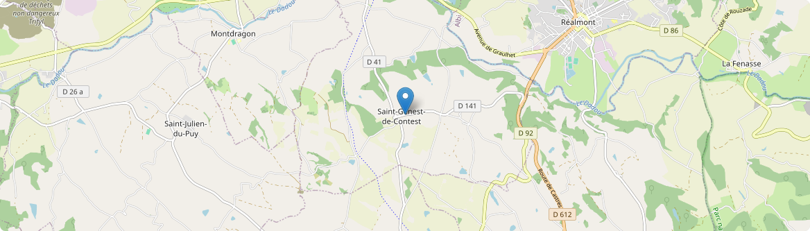 Saint-Genest-de-Contest - Carte