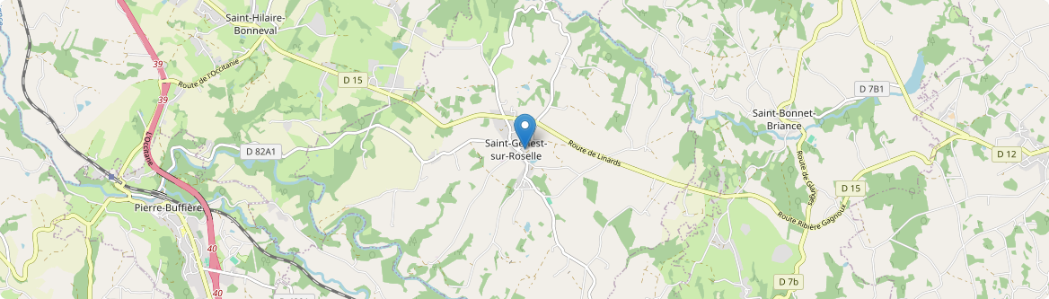 Saint-Genest-sur-Roselle - Carte