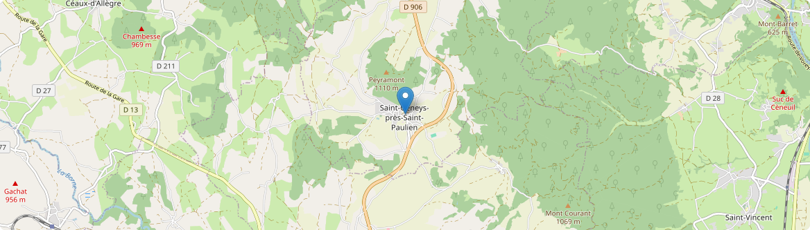 Saint-Geneys-près-Saint-Paulien - Carte