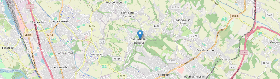 Saint-Geniès-Bellevue - Carte