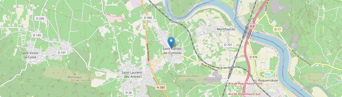 Saint-Geniès-de-Comolas - Carte