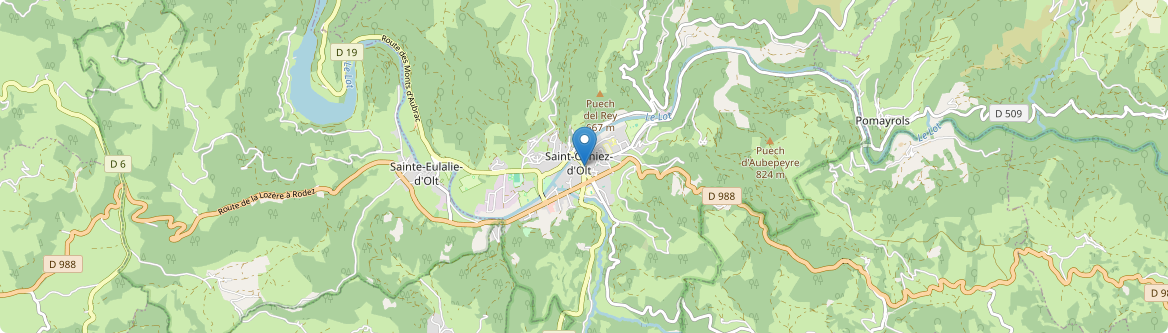 Saint Geniez d'Olt et d'Aubrac - Carte
