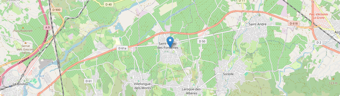Saint-Génis-des-Fontaines - Carte