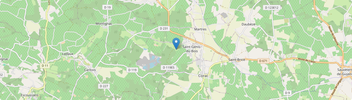 Saint-Genis-du-Bois - Carte