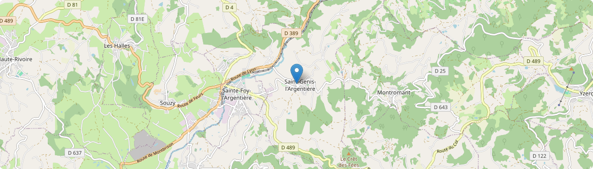 Saint-Genis-l'Argentière - Carte