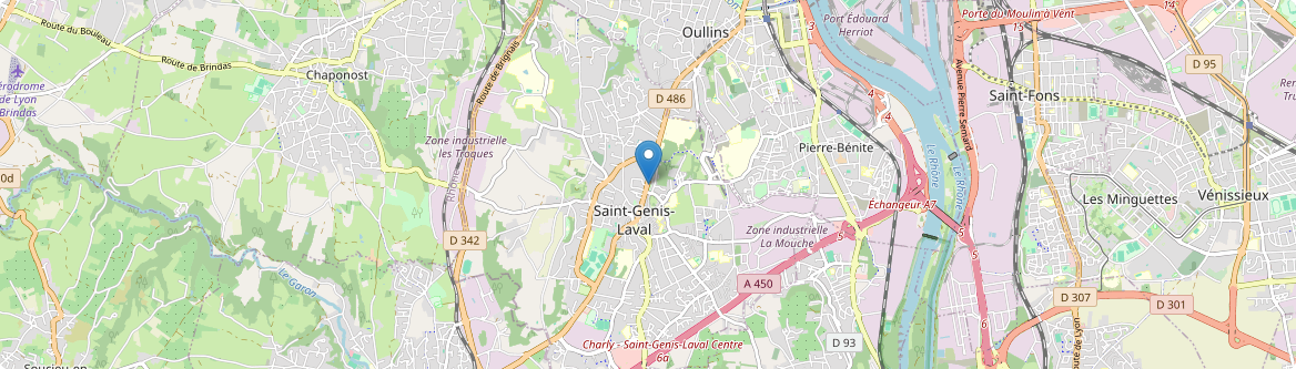 Saint-Genis-Laval - Carte