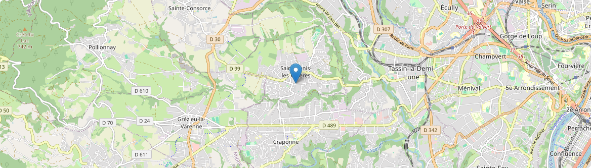 Saint-Genis-les-Ollières - Carte